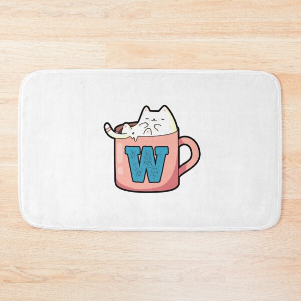 Item preview, Monogram W Pawfee Break designed and sold by kidsmonogram2.