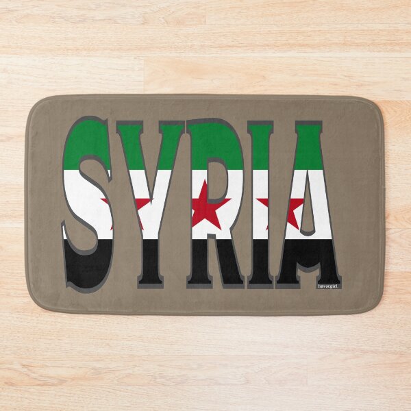 Item preview, Syria Font With Syrian Flag designed and sold by Havocgirl.