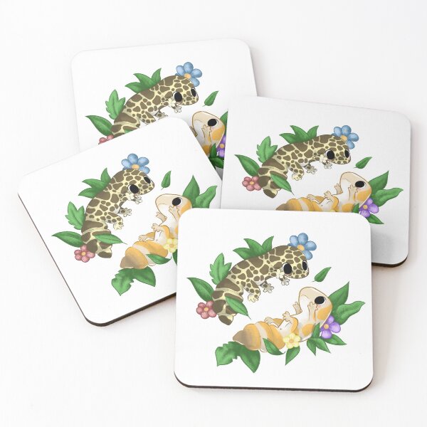 Item preview, leopard and african fat tailed gecko designed and sold by Geckotic.