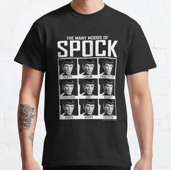 Star Trek Original Series Many Moods Of Spock Portrait Grid Classic T-Shirt