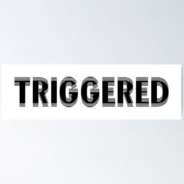 Item preview, Jittery "Triggered" Meme Lettering designed and sold by Dator.
