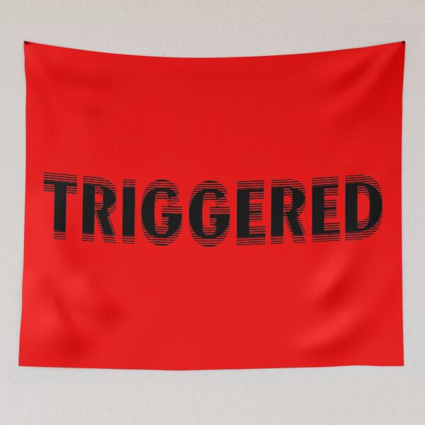 Item preview, Jittery "Triggered" Meme Lettering designed and sold by Dator.