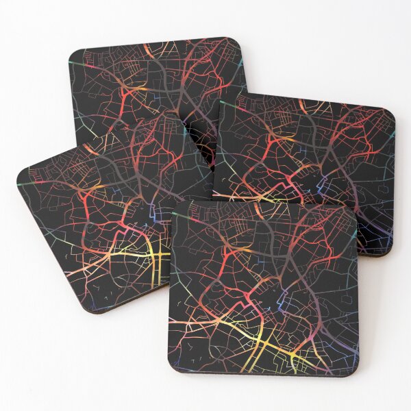Item preview, Birmingham City Street Map Dark Mode designed and sold by map-lover.