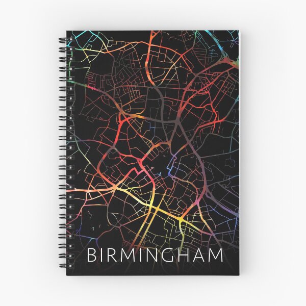 Item preview, Birmingham City Street Map Dark Mode designed and sold by map-lover.