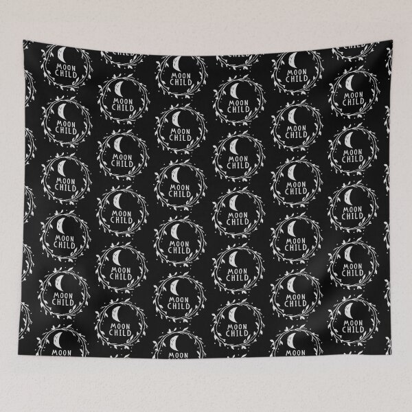 Item preview, MOON CHILD in light grey with wreath designed and sold by jazzydevil.