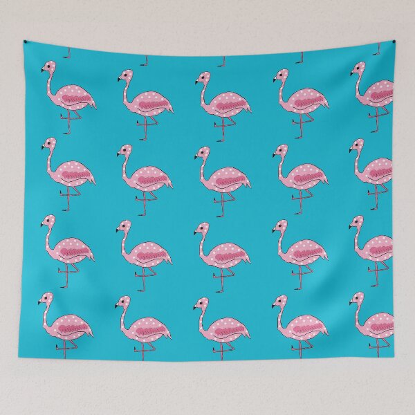 Item preview, Polka Dotted Flamingo designed and sold by fabqa.