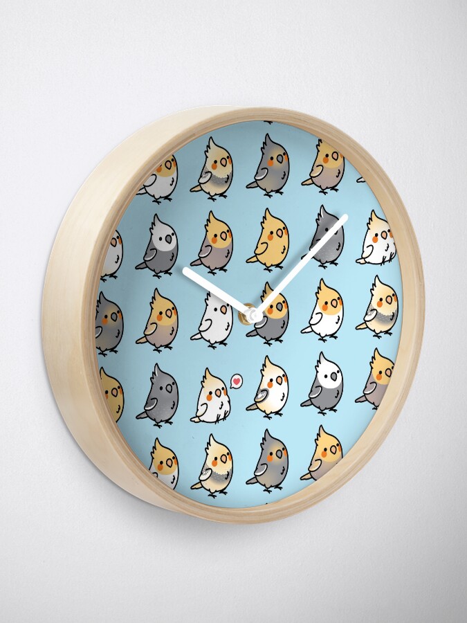 Alternate view of Chubby Cockatiel Collection Clock