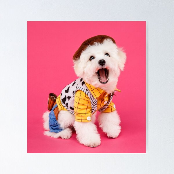 Item preview, Cowboy Cosplay Bichon Frise Pup designed and sold by azule1.