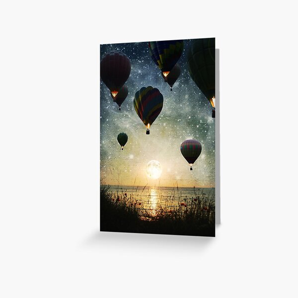 The Night is for Romantic Journeys Greeting Card
