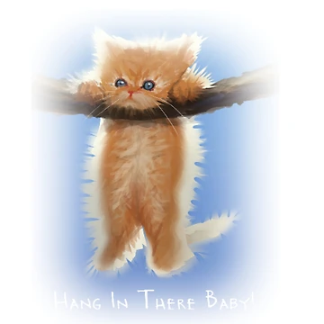 Artwork thumbnail, Hang in There Baby by Ripoff-Randy