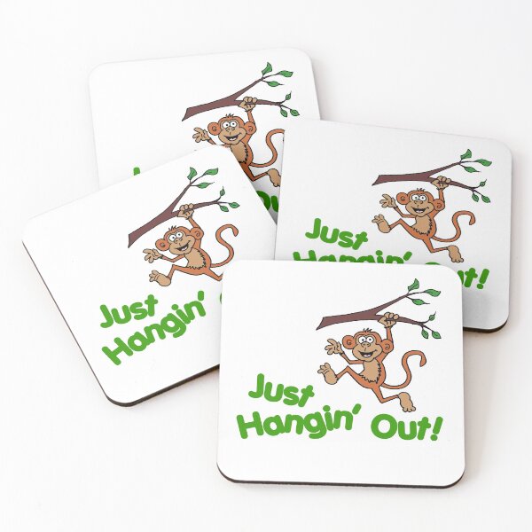 Item preview, Just Hangin' Out Cute Monkey Cartoon designed and sold by jaycartoonist.