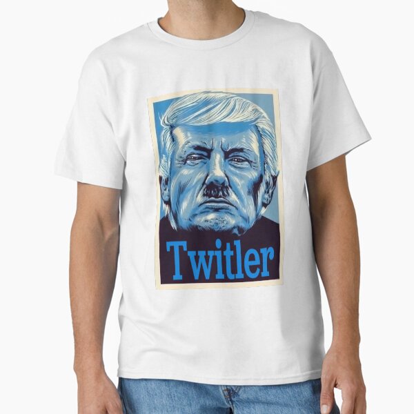 Vista previa del artículo con la obra «Twitler», diseñado y vendido por ToyoTees.
