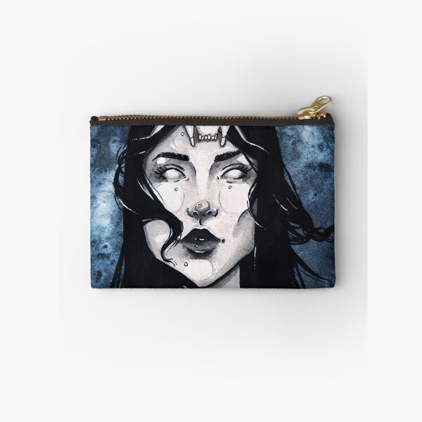 Item preview, Cat Skull Portrait: Ink Painting designed and sold by Manda Lyn LaCorte.
