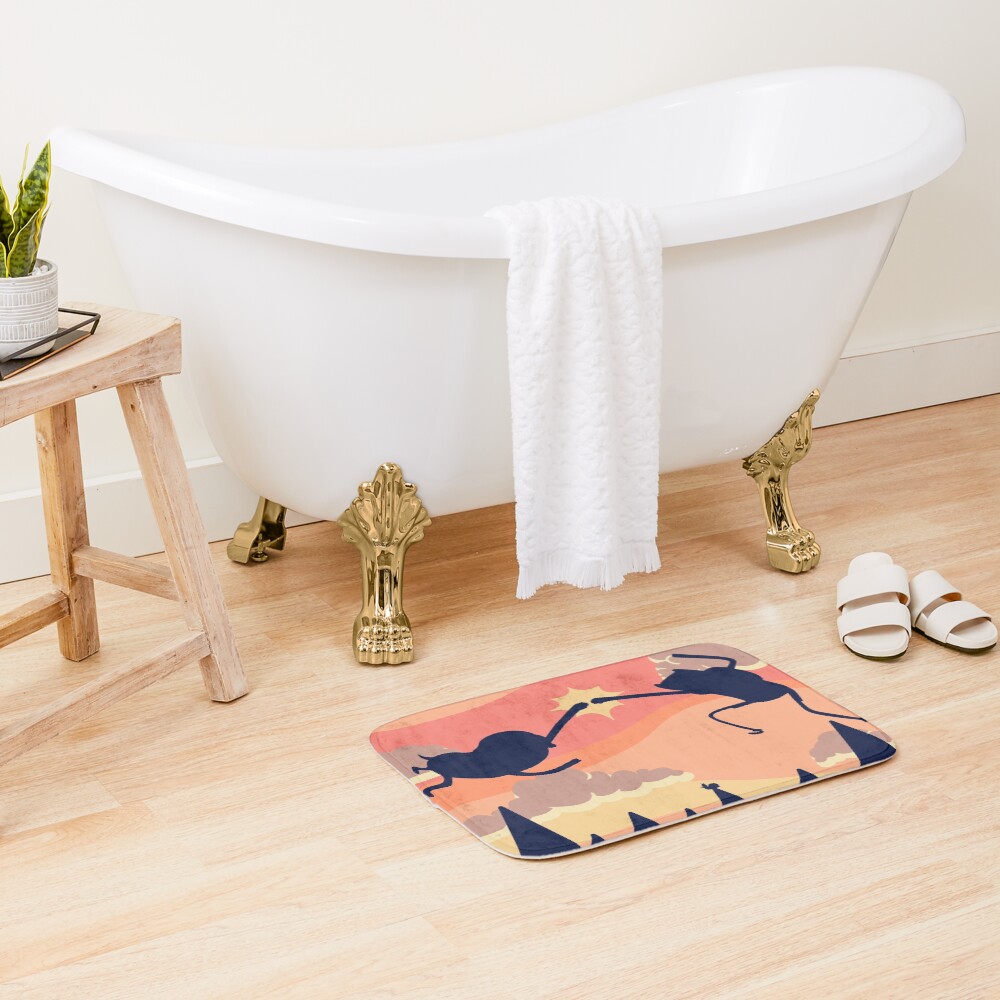 Epic Fist Bump! (Adventure Time) Bath Mat
