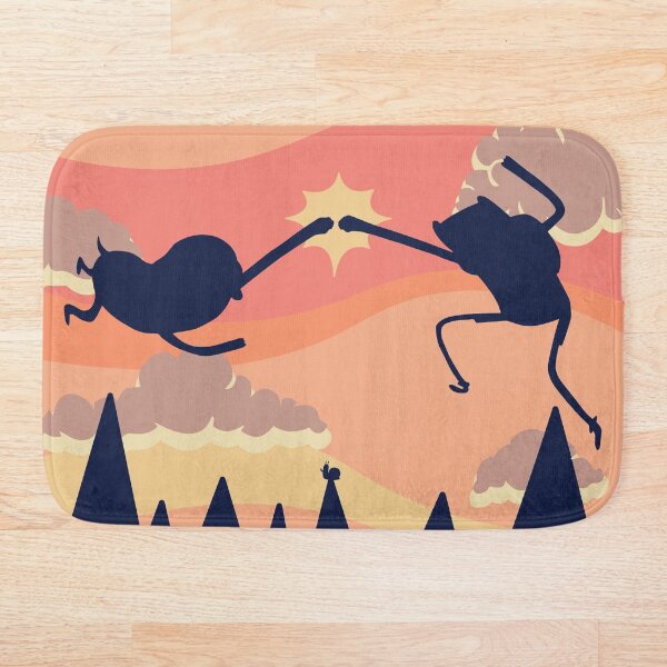 Epic Fist Bump! (Adventure Time) Bath Mat
