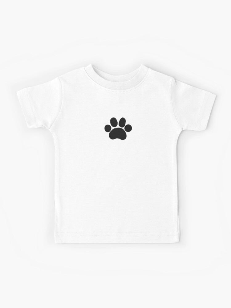 White Dog Paw Print Shirt