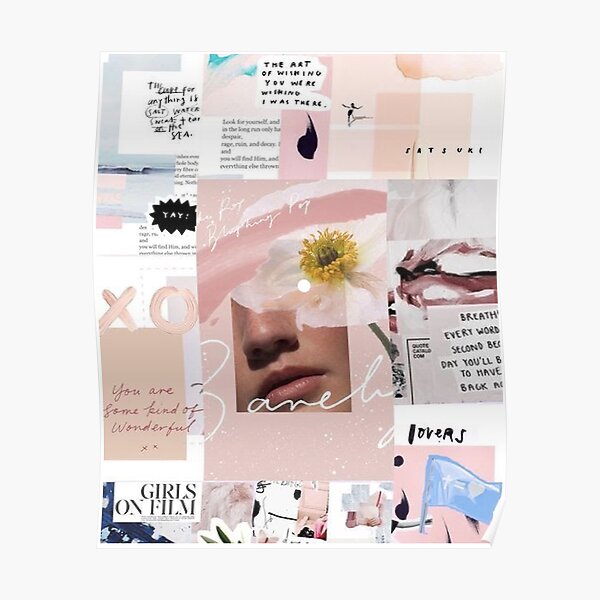 Vogue vsco collage poster Poster