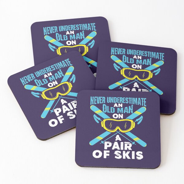 Item preview, Never Underestimate An Old Man On A Pair Of Skis designed and sold by jaygo.