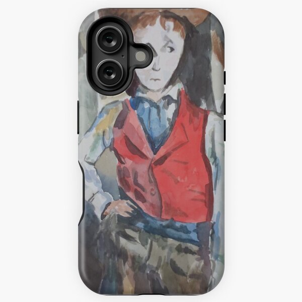 Red Vest Boy Awash iPhone Tough Case