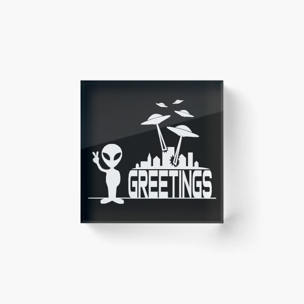 Item preview, Alien Greetings UFO Invasion designed and sold by freeformations.