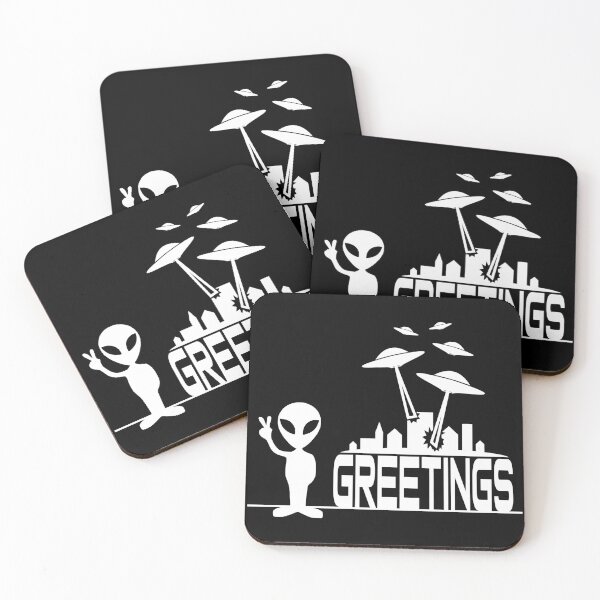 Item preview, Alien Greetings UFO Invasion designed and sold by freeformations.