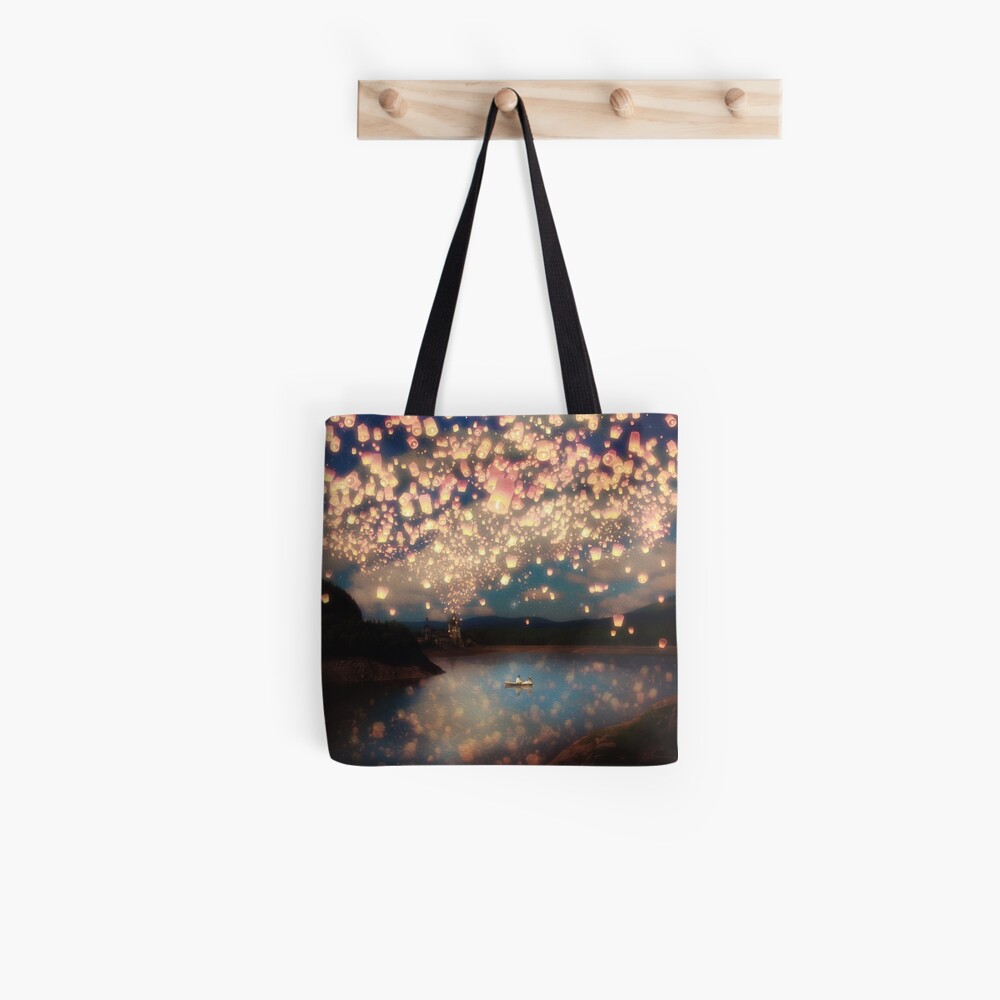 Wish Lanterns for Love Tote Bag