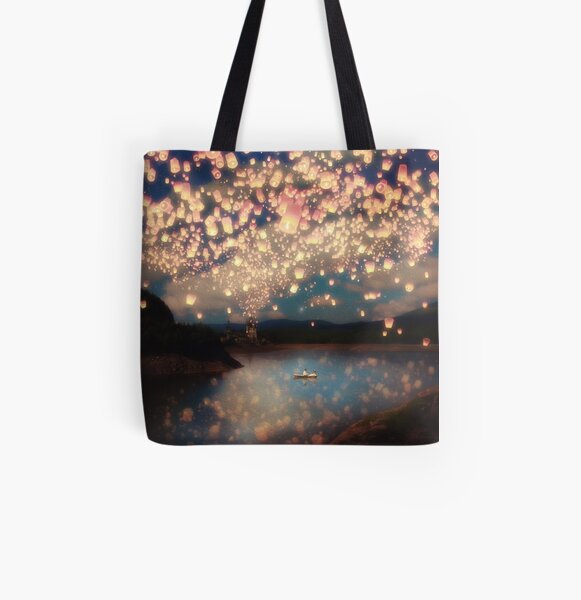 Wish Lanterns for Love All Over Print Tote Bag