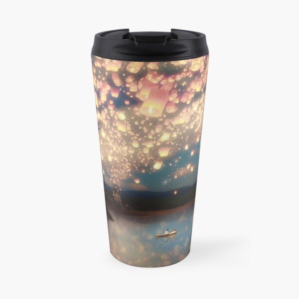 Wish Lanterns for Love Travel Mug