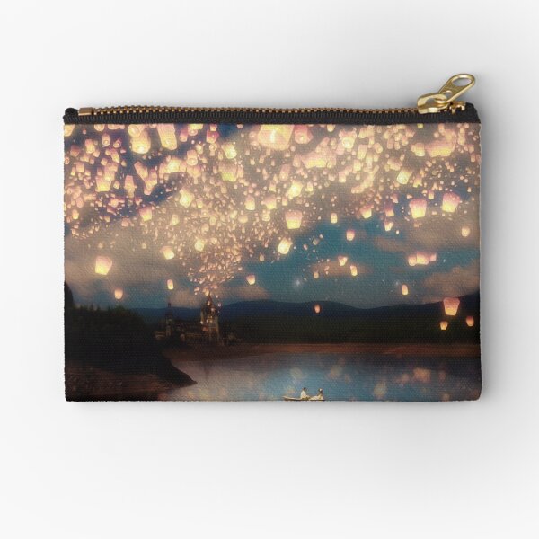 Wish Lanterns for Love Zipper Pouch