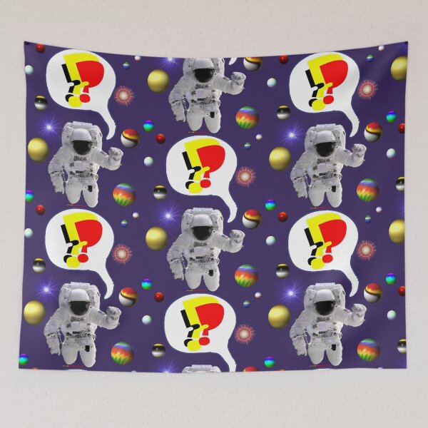 Item preview, Astronaut Says Design -3 Question Marks  designed and sold by muz2142.