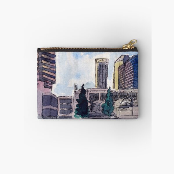 Item preview, Watercolor urban sketch of downtown Calgary, Alberta designed and sold by artomizer.
