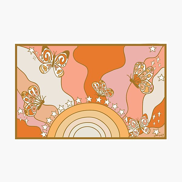 Item preview, Groovy Butterflies Print designed and sold by jamisundesigns.