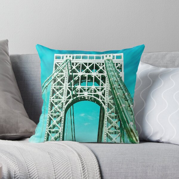 Gift for New Yorker - George Washington Bridge - New York City Lover Throw Pillow