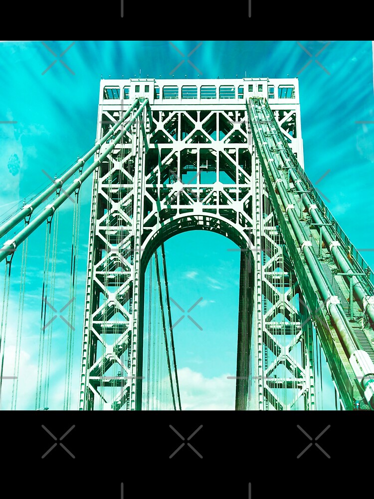 Thumbnail 7 of 7, Oversized T-Shirt, Gift for New Yorker - George Washington Bridge - New York City Lover designed and sold by OneDayArt.