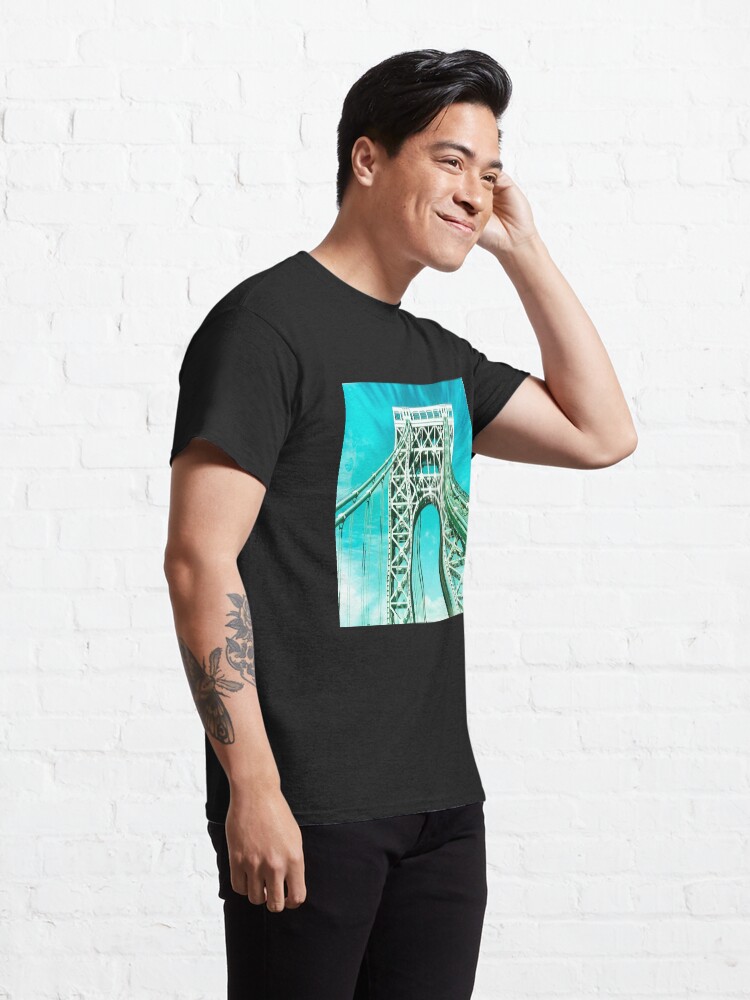 Alternate view of Gift for New Yorker - George Washington Bridge - New York City Lover Classic T-Shirt