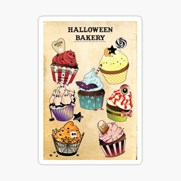 Halloween Bakery Sticker