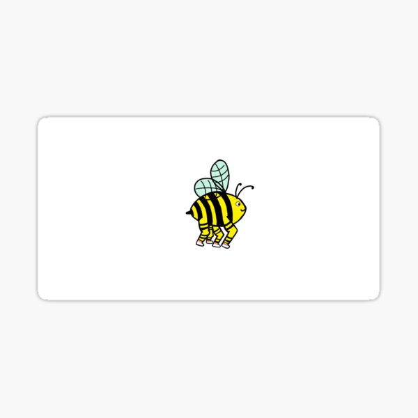 Bee's knee... high socks Sticker