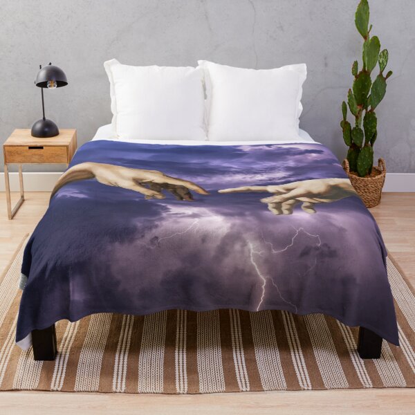 Item preview, The creation of Adam - lightning purple designed and sold by Pride Art.