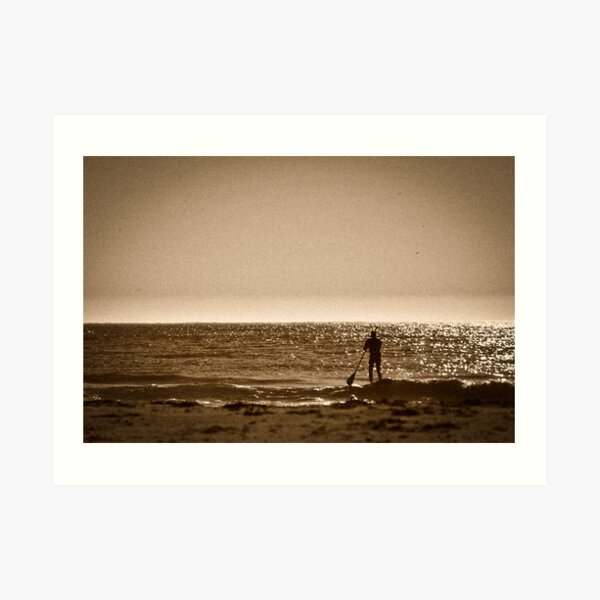 Paddleboarding Art Print