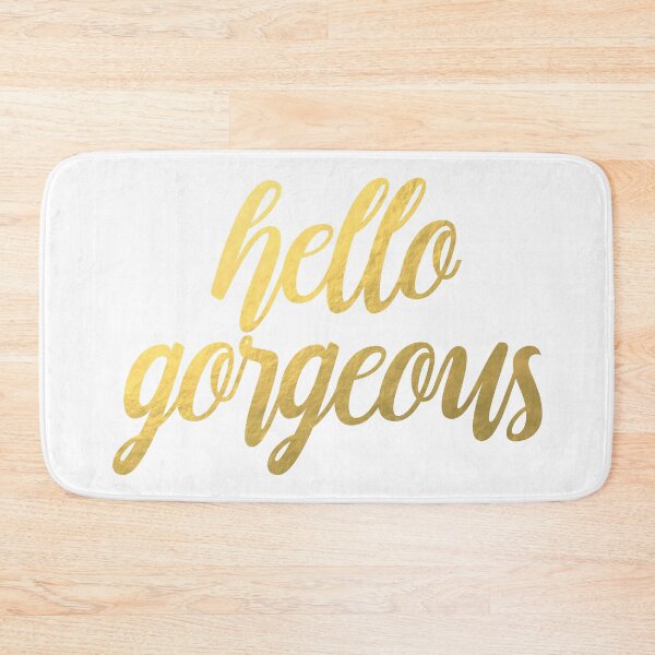 Item preview, Hello Gorgeous V3 - Faux Gold Foil designed and sold by tshirtstylist.