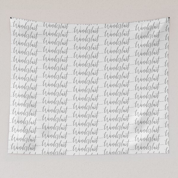Item preview, Wanderlust V1 - Pretty Typography designed and sold by tshirtstylist.