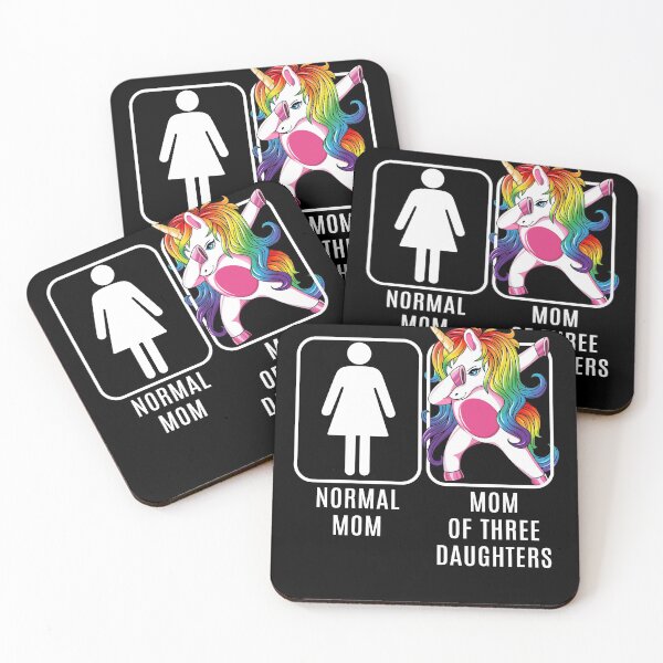 Item preview, Unicorn Mom Of Three Daughters designed and sold by trollshooter.