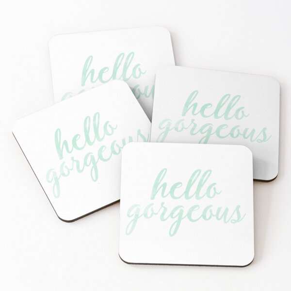 Item preview, Hello Gorgeous in Mint Watercolor designed and sold by tshirtstylist.
