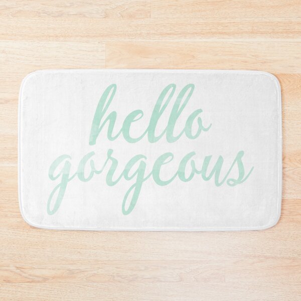 Item preview, Hello Gorgeous in Mint Watercolor designed and sold by tshirtstylist.