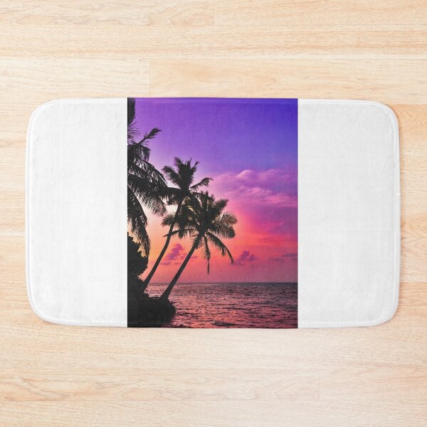 Item preview, Beautiful Tropical Pink Palm Tree Sunset  designed and sold by newburyboutique.