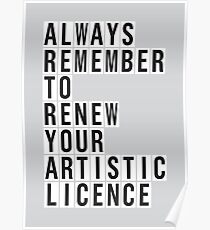 LICENCE RENEWAL Poster