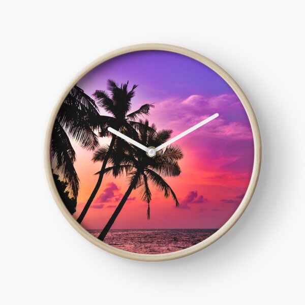 Item preview, Beautiful Tropical Pink Palm Tree Sunset  designed and sold by newburyboutique.