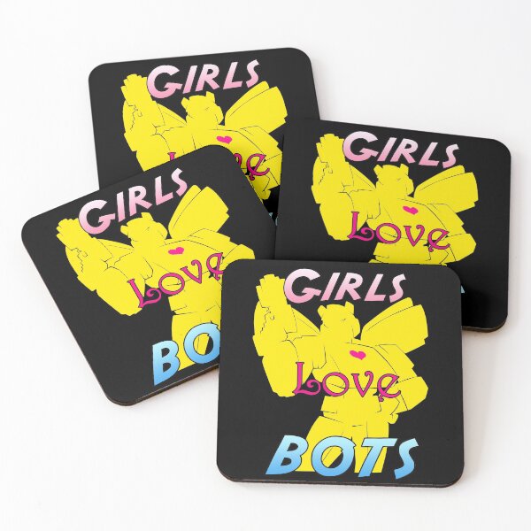 Aperçu de l'œuvre Les filles aiment les bots jaunes créée et vendue par cybercat.