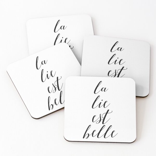 Item preview, La vie est belle - Black Script Typography designed and sold by tshirtstylist.