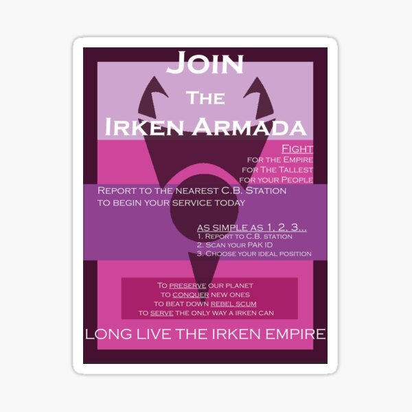 Item preview, Join the Irken Armada designed and sold by gaylienz.